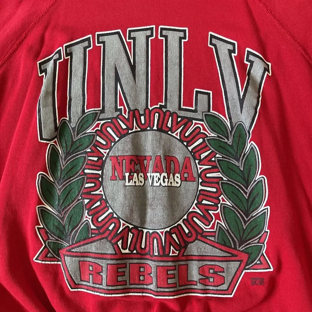 Vintage UNLV Runnin Rebels University of Nevada Las Vegas Sweatshirt 90s XL